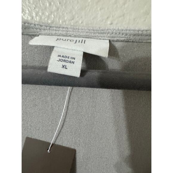 J. Jill Long Sleeve V-Neck Velour‎ in Zinc Sweater Tunic Size XL NWT - Picture 5 of 6